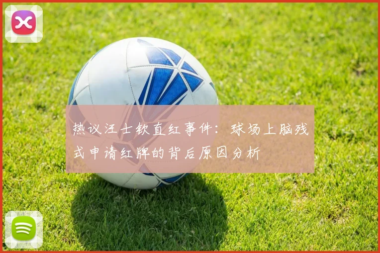 热议汪士钦直红事件：球场上脑残式申请红牌的背后原因分析